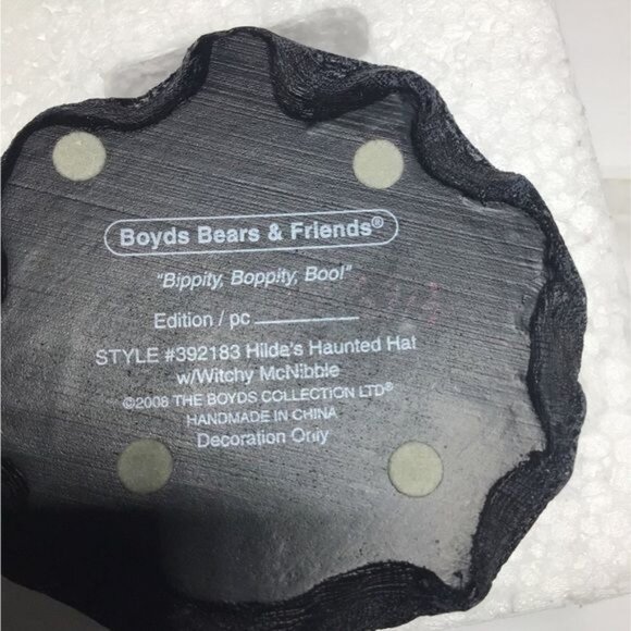 Boyds Treasure Boxes, Hilda's Haunted Hat w/ Witchy McNibble Style#392183**Rare - Picture 8 of 10